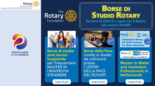 Le Borse di studio della Rotary Foundation