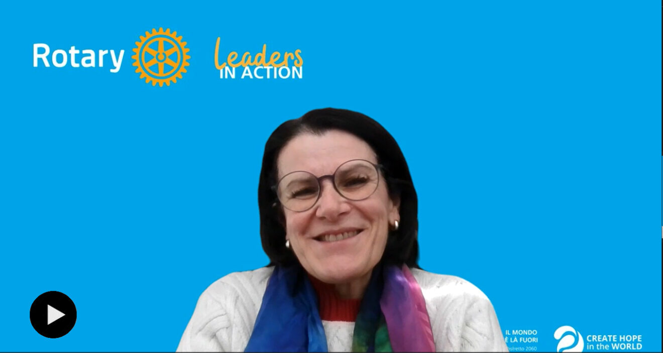 Videomessaggio del Governatore per ＂Leaders In Action＂: opportunità unica di ＂respirare il Rotary＂