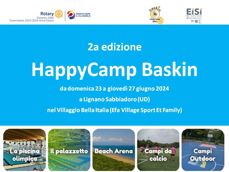 A giugno l’HappyCamp Baskin a Lignano Sabbiadoro
